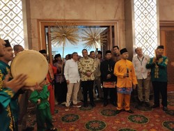 Hadiri Rakerda DPD Gerindra DKI, Anies Disambut Palang Pintu