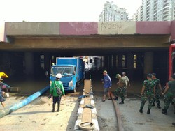Pemprov DKI Berharap Underpass Kemayoran Kering Malam Ini