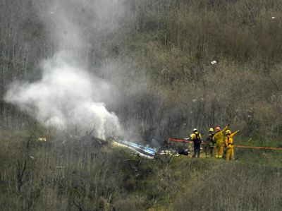 Penampakan Puing-puing Helikopter yang Tewaskan Kobe Bryant