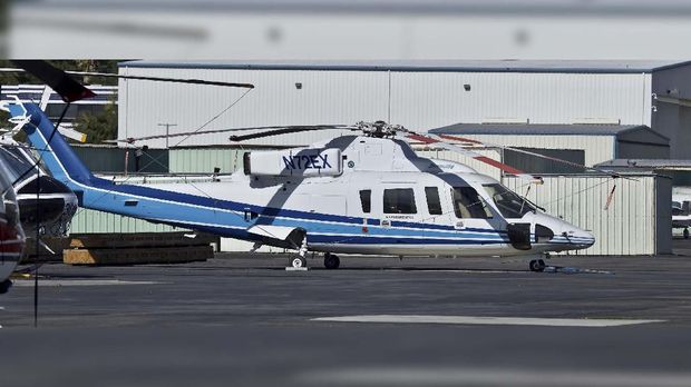 Ilustrasi helikopter Sikorsky S-76B yang merupakan helikopter pribadi Kobe Bryant. (