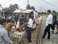 Seorang Wanita di Deli Serdang Tewas Tertabrak KA saat Hendak Pulang