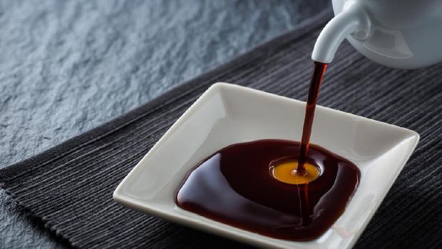 This is a photograph of soy sauce