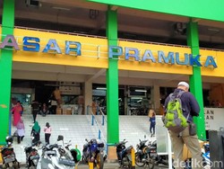 Ada Pedagang Positif Corona, Pasar Pramuka Ditutup 3 Hari