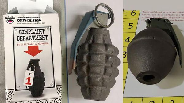 Foto Senjata Ilegal yang Banjiri Bandara AS, Termasuk Granat