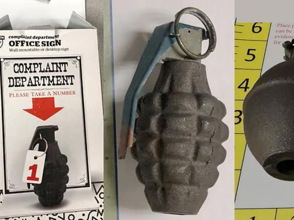 Foto Senjata Ilegal yang Banjiri Bandara AS, Termasuk Granat