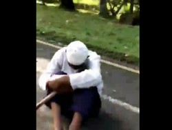 Dikira Modus Perampokan, Tongkat Berpaku Milik Pengemis Kakek Buta Diganti