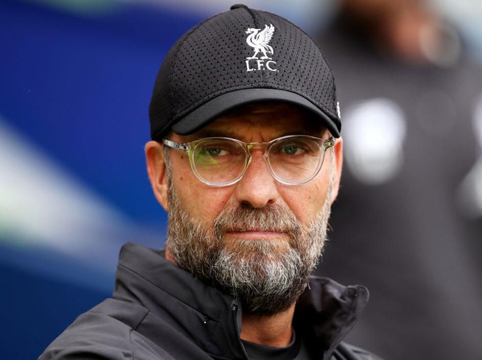 EDINBURGH, SCOTLAND - JULY 28: Jurgen Klopp, Manager of Liverpool looks on prior to the Pre-Season Friendly match between Liverpool FC and SSC Napoli at Murrayfield on July 28, 2019 in Edinburgh, Scotland. (Photo by Ian MacNicol/Getty Images)