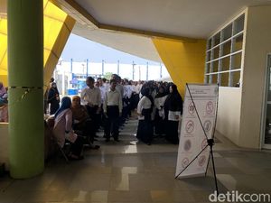 Ketatnya Penjagaan SKD CPNS Pemprov Jabar di Arcamanik Bandung