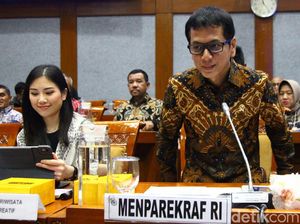 Didampingi Angela, Wishnutama Rapat Bareng Komisi X