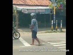 Pria Pamer Alat Kelamin di Perempatan Jalan Ponorogo Idap Gangguan Jiwa