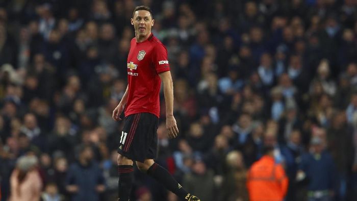 Nemanja Matic Manchester Uniteds Nemanja Matic leaves the field after being shown a second yellow card during the English League Cup semifinal second leg soccer match between Manchester City and Manchester United at Etihad stadium in Manchester, England, Wednesday, Jan. 29, 2020. (AP Photo/Dave Thompson)