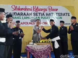 Polisi Ajak PSHT Lamongan Jaga Persaudaraan dan Taat Berlalu Lintas