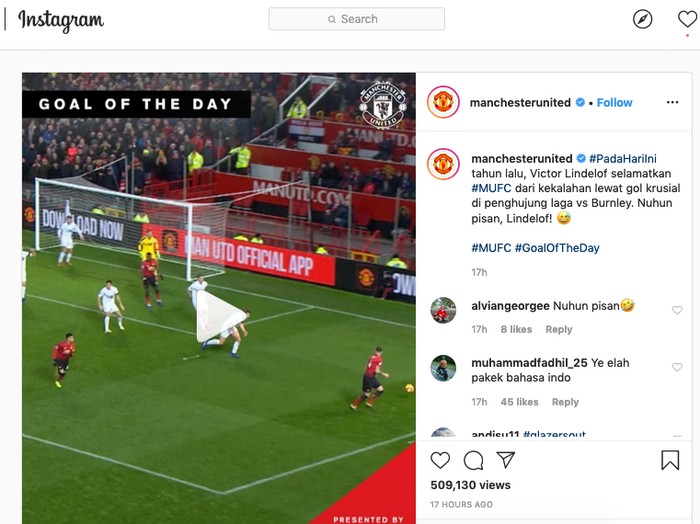 Instagram Manchester United