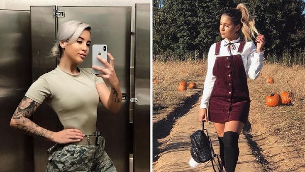 Beda Gaya 10 Tentara Wanita Saat Dinas VS Kasual yang Bikin Pangling