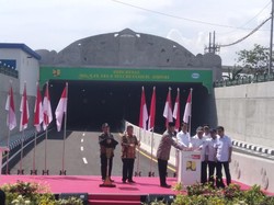 Jokowi Resmikan Underpass Terpanjang di Indonesia 1,3 Km