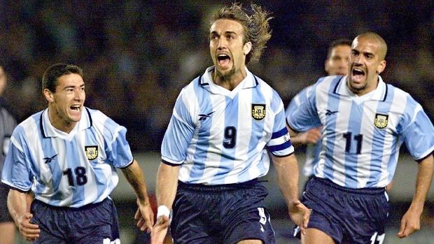 Gabriel Batistuta tak berhasil membawa Argentina juara Piala Dunia.