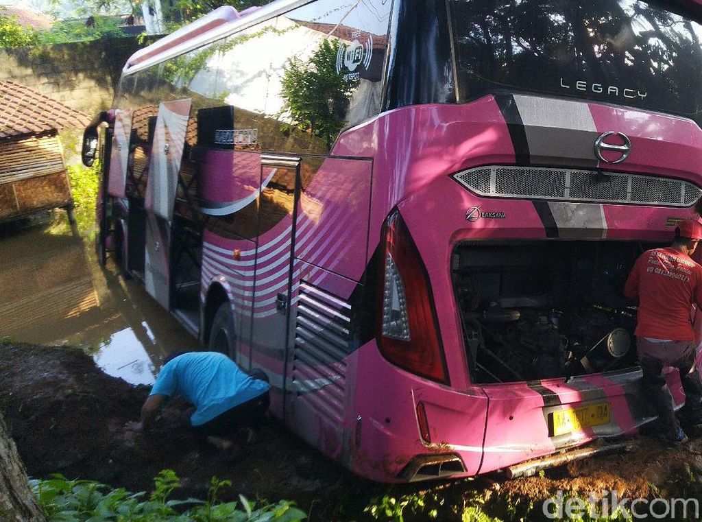 Video Bus di Ciamis Terjun ke Kolam Ikan Hindari Tabrakan Video Bus di Ciamis Terjun ke Kolam Ikan Hindari Tabrakan