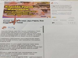 Polisi Tangkap Pemilik Akun FB yang Posting Kapolda Papua Hoax
