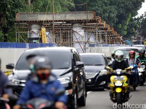 Penampakan Terkini Progres Pembangunan Flyover Lenteng Agung