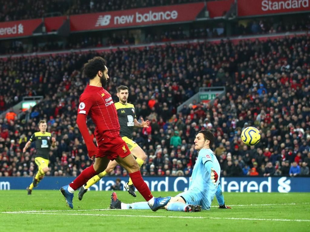 Liverpool Vs Southampton: Salah 2 Gol, The Reds Menang 4-0