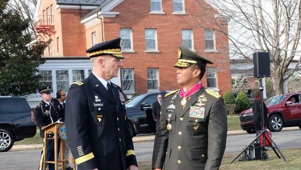 KSAD Andika Perkasa Raih Penghargaan dari Menhan Amerika