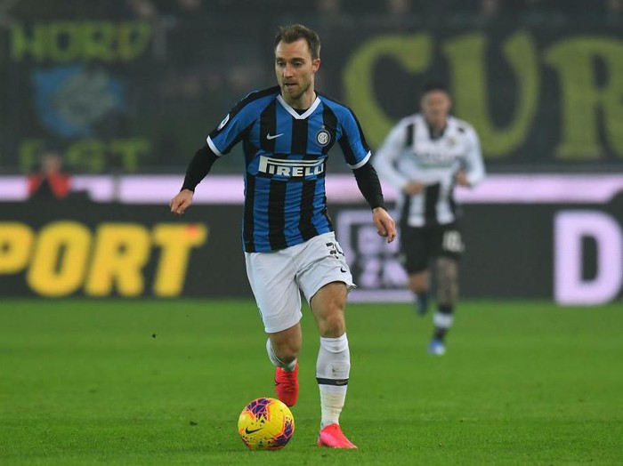 UDINE, ITALY - FEBRUARY 02: Christian Eriksen of FC Internazionale in action during the Serie A match between Udinese Calcio and  FC Internazionale at Stadio Friuli on February 2, 2020 in Udine, Italy.  (Photo by Alessandro Sabattini/Getty Images)