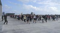 Ratusan WNI yang dikarantina di Natuna harus mengikuti berbagai aktivitas agar badan tetap bugar