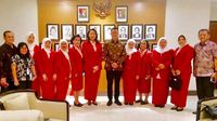 Ketum Kowani Temui Menteri PPPA dan Mensos