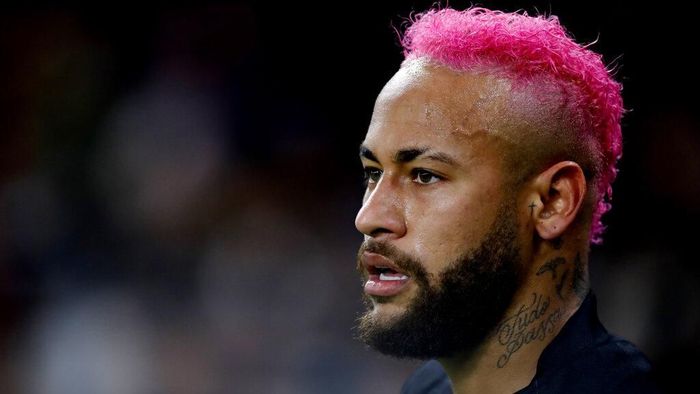 Neymar PSGs Neymar is seen during the French League One soccer match between Paris-Saint-Germain and Montpellier at the Parc des Princes stadium in Paris, Saturday Feb. 1, 2020. (AP Photo/Christophe Ena)