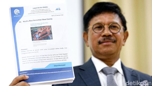 Menkominfo Ingatkan Sanksi Tegas Penyebar Hoax Virus Corona