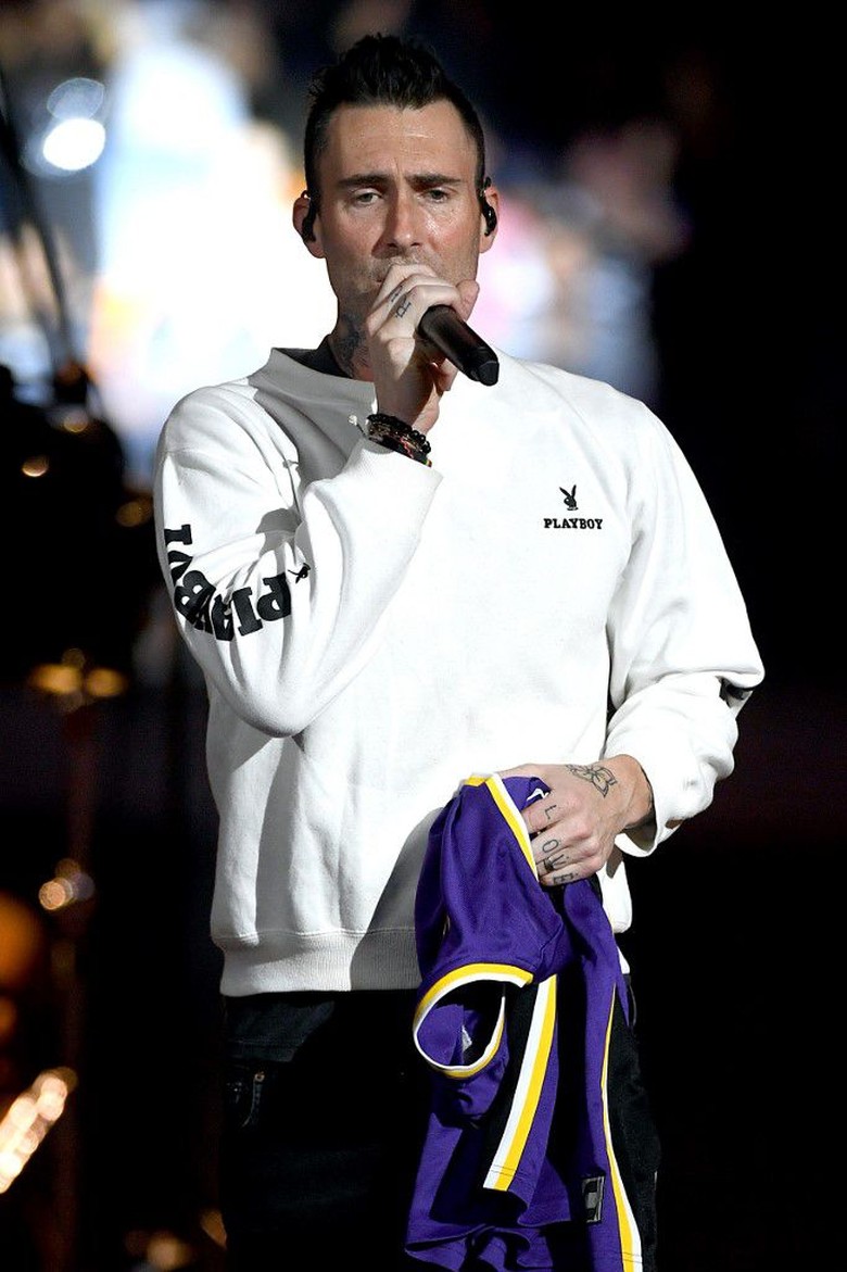 Foto: Adam Levine di Super Bowl 2020 (Kevin Winter/Getty Images for Bud Light Super Bowl Music Fest/AFP)