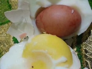 Ini Dia Penampakan Telur dalam Telur di Makassar Ini Dia Penampakan Telur dalam Telur di Makassar