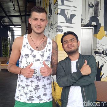 Yehven Bokhashvili bersama detikSport.