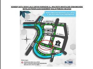 Dear Warga Surabaya, Jalan Wali Kota Mustajab Jadi Satu Arah Mulai Besok