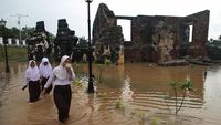 Waduh! Situs Cagar Budaya di Banten Terendam Banjir