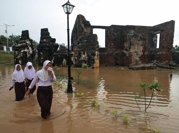 Waduh! Situs Cagar Budaya di Banten Terendam Banjir