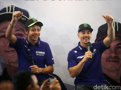 Momen Rossi dan Vinales Sapa Fans Indonesia