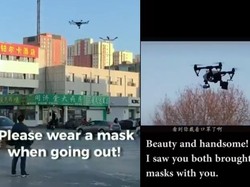 China Pakai Drone Pantau Warga dari Virus Corona