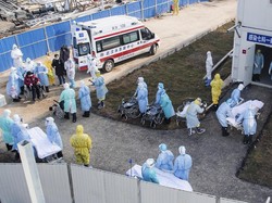 RS Kilat Virus Corona di Wuhan Mulai Rawat 50 Pasien