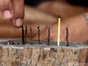 Unik! Patung Mini dari Korek Api Ini Tembus Pasar Internasional