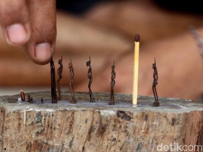 Unik! Patung Mini dari Korek Api Ini Tembus Pasar Internasional