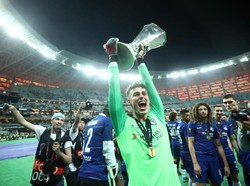 Di Liga Europa, Chelsea juga bisa mengangkat trofi. Eden Hazard dkk terakhir memenangkannya pada musim 2018/2019. (Foto: (Alex Grimm/Getty Images)