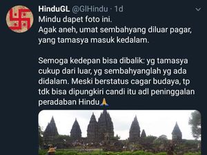 Viral Umat Hindu Sembahyang di Luar Pagar Prambanan, Ini Kata PHDI Viral Umat Hindu Sembahyang di Luar Pagar Prambanan, Ini Kata PHDI