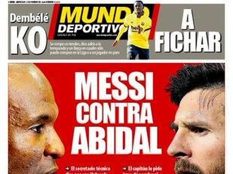 Headline surat kabar Mundo Deportivo
