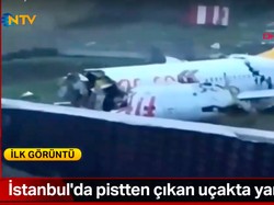 Pesawat Terbelah Tiga usai Tergelincir di Bandara Istanbul