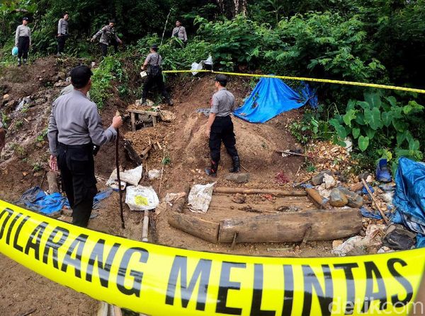 Aparat Gabungan Tutup Tambang Emas Ilegal di Sukabumi