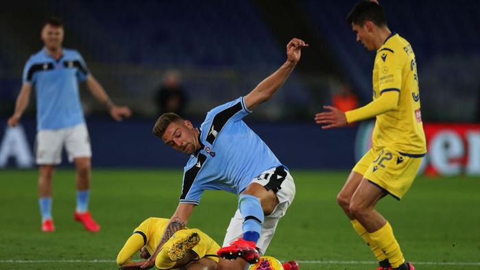 Lazio bermain imbang 0-0 dengan Hellas Verona (Foto: Paolo Bruno/Getty Images)