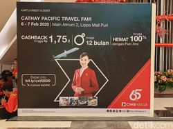 Ini Daftar Harga Tiket Pesawat di Cathay Pacific Travel Fair 2020