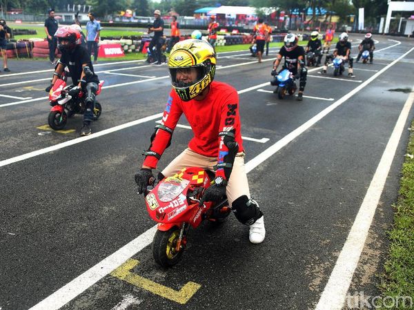 Intip Keseruan Balap Mini MotoGP di Sirkuit Karting Sentul