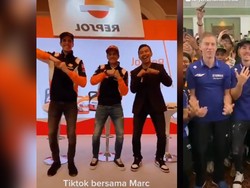 Video: Gokil! Valentino Rossi Hingga Marc Marquez Main TikTok
